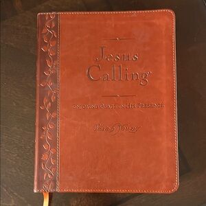 Brown Leather Jesus Calling Book